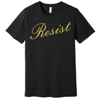 Resist Limited Gold Script Premium T-Shirt