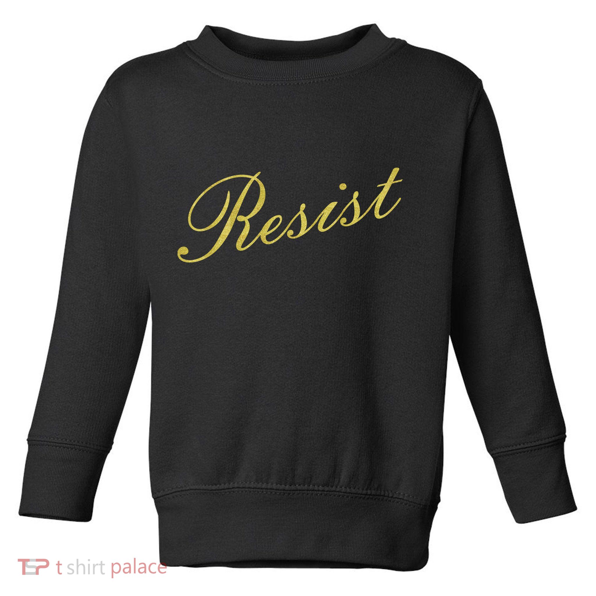 Resist Limited Gold Script Toddler Sweatshirt