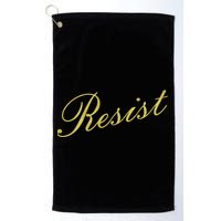 Resist Limited Gold Script Golf Towel