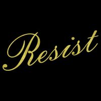 Resist Limited Gold Script Women's V-Neck T-Shirt