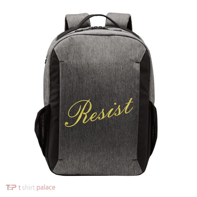Resist Limited Gold Script Vector Backpack