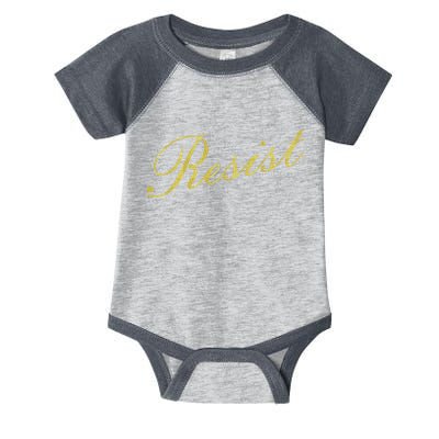 Resist Limited Gold Script Infant Baby Jersey Bodysuit