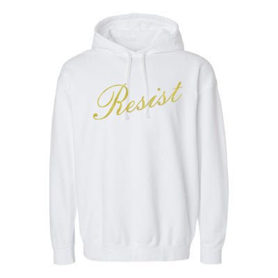 Resist Limited Gold Script Garment-Dyed Fleece Hoodie