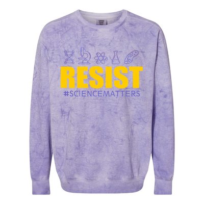 Resist March for Science #sciencematters Earth Scientists Colorblast Crewneck Sweatshirt