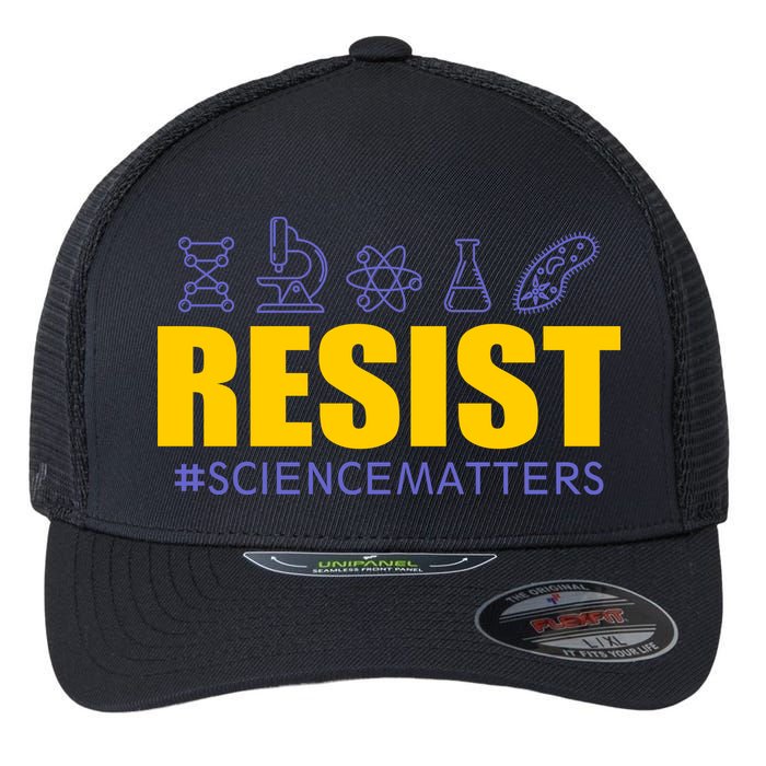 Resist March for Science #sciencematters Earth Scientists Flexfit Unipanel Trucker Cap