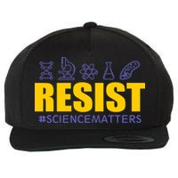 Resist March for Science #sciencematters Earth Scientists Wool Snapback Cap