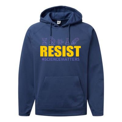 Resist March for Science #sciencematters Earth Scientists Performance Fleece Hoodie