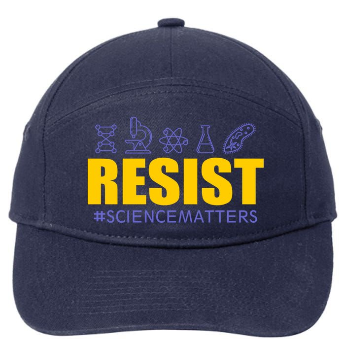 Resist March for Science #sciencematters Earth Scientists 7-Panel Snapback Hat