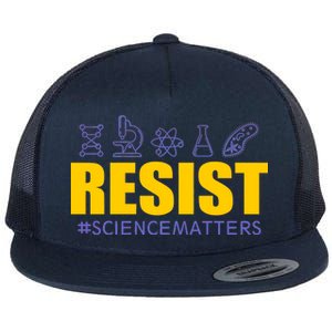 Resist March for Science #sciencematters Earth Scientists Flat Bill Trucker Hat