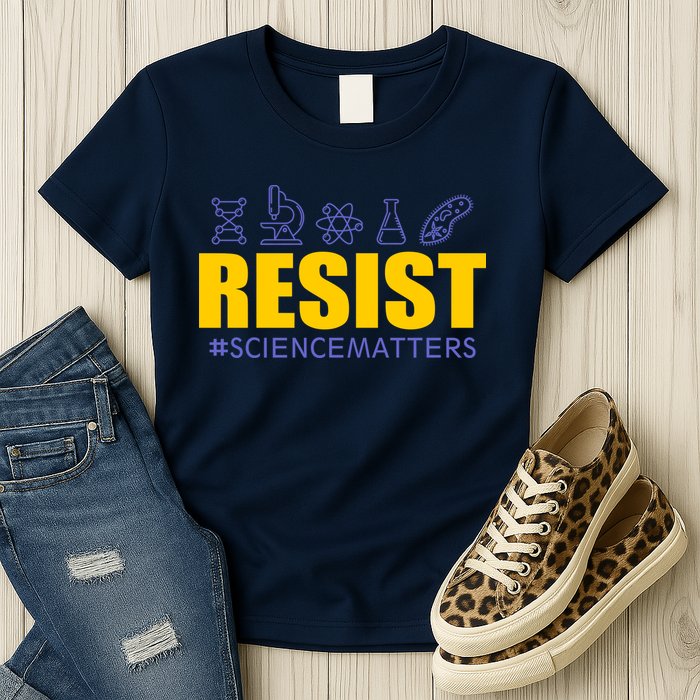 Resist March for Science #sciencematters Earth Scientists Womens T-Shirt