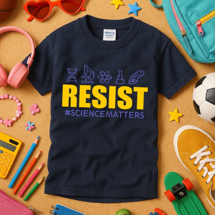 Resist March for Science #sciencematters Earth Scientists Kids T-Shirt