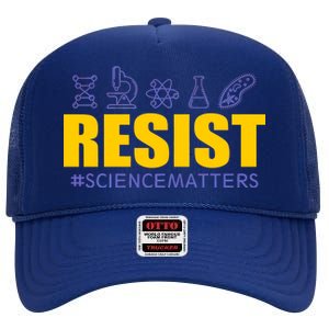 Resist March for Science #sciencematters Earth Scientists High Crown Mesh Back Trucker Hat