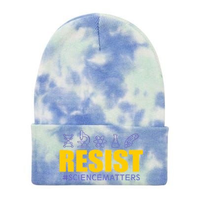 Resist March for Science #sciencematters Earth Scientists Tie Dye 12in Knit Beanie