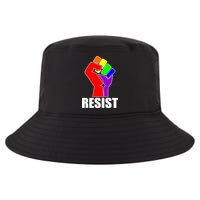 Resist Rainbow Fist National Pride Equality March Cool Comfort Performance Bucket Hat