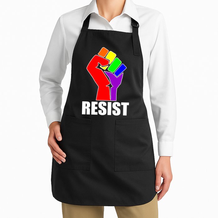 Resist Rainbow Fist National Pride Equality March Apron