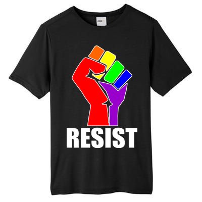 Resist Rainbow Fist National Pride Equality March Tall Fusion ChromaSoft Performance T-Shirt