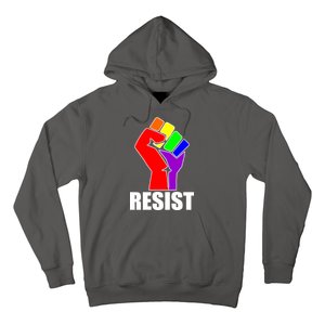 Resist Rainbow Fist National Pride Equality March Hoodie