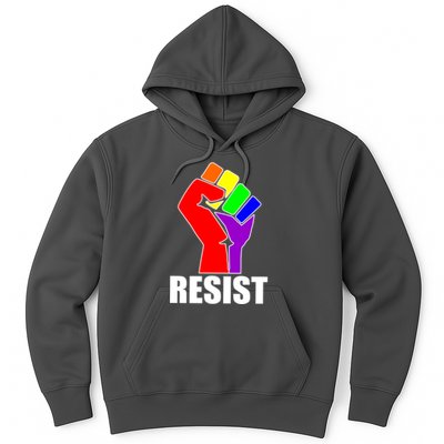 Resist Rainbow Fist National Pride Equality March Hoodie