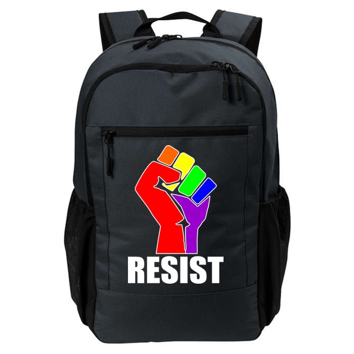 Resist Rainbow Fist National Pride Equality March Backpack