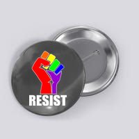 Resist Rainbow Fist National Pride Equality March Button