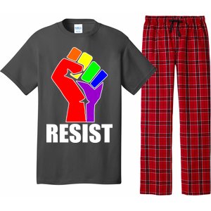 Resist Rainbow Fist National Pride Equality March Pajama Set