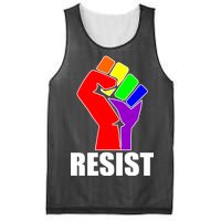 Resist Rainbow Fist National Pride Equality March Mesh Reversible Basketball Jersey Tank