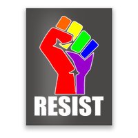Resist Rainbow Fist National Pride Equality March Poster
