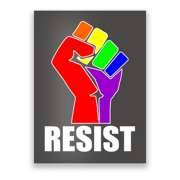 Resist Rainbow Fist National Pride Equality March Poster