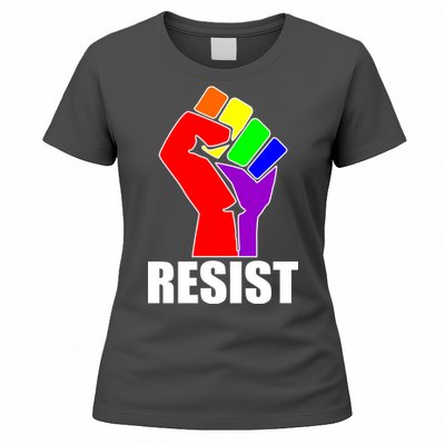 Resist Rainbow Fist National Pride Equality March Women's T-Shirt