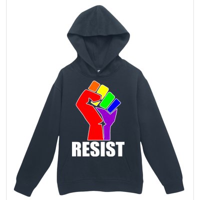 Resist Rainbow Fist National Pride Equality March Urban Pullover Hoodie