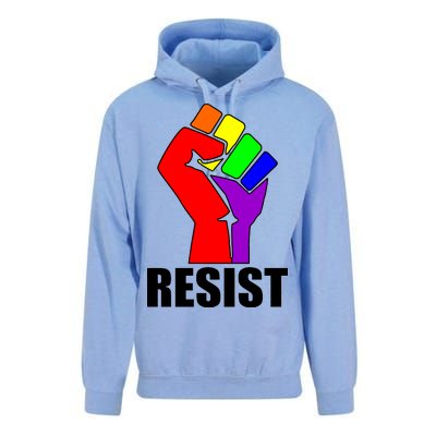 Resist Rainbow Fist National Pride Equality March Unisex Surf Hoodie