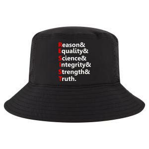 Resist Reason, Equality, Science, Integrity, Strength & Truth. Resistance Cool Comfort Performance Bucket Hat