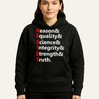 Resist Reason, Equality, Science, Integrity, Strength & Truth. Resistance Hoodie
