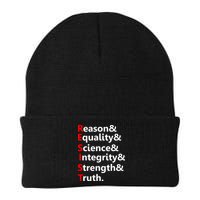 Resist Reason, Equality, Science, Integrity, Strength & Truth. Resistance Beanie