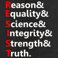 Resist Reason, Equality, Science, Integrity, Strength & Truth. Resistance Beanie