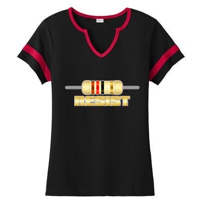 Resist Resistor Ladies Halftime Notch Neck Tee