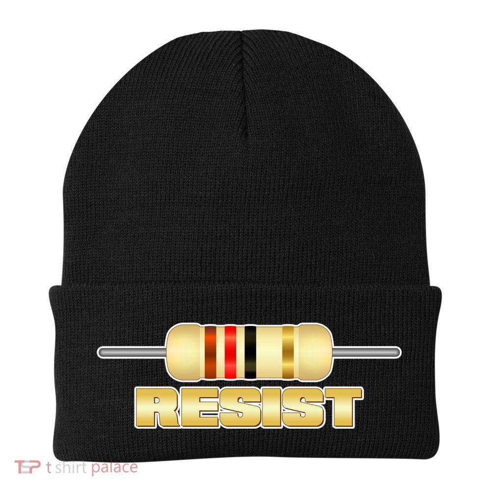 Resist Resistor Knit Cap Winter Beanie