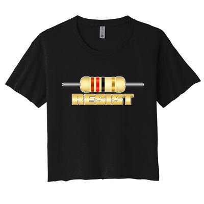 Resist Resistor Women's Crop Top Tee