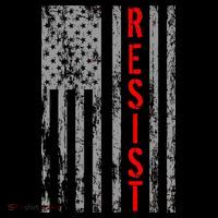 Resist Retro USA Flag The Resistance Anti Trump Cooling Performance Crew T-Shirt