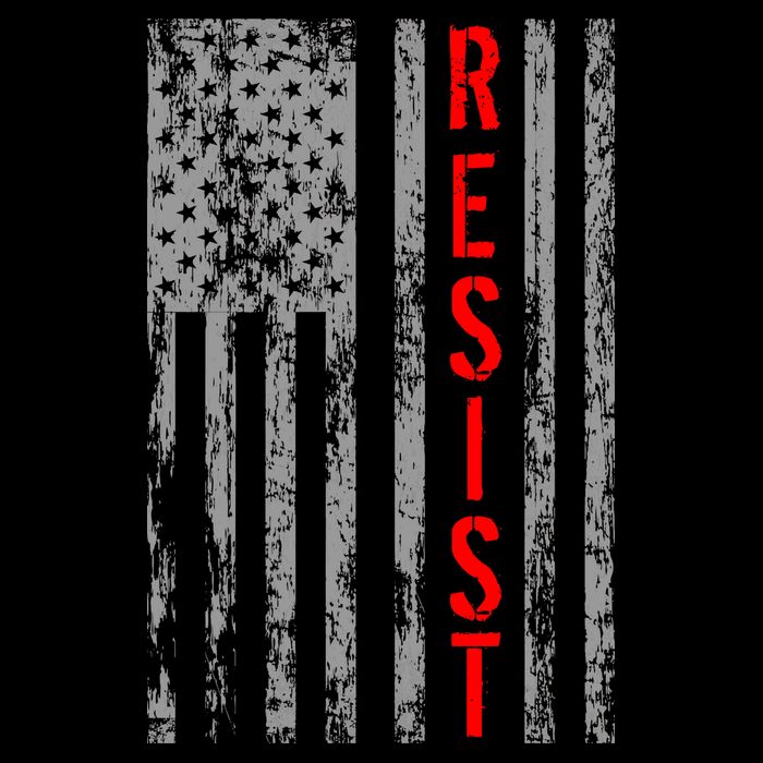 Resist Retro USA Flag The Resistance Anti Trump Sweatshirt