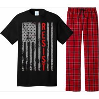 Resist Retro USA Flag The Resistance Anti Trump Pajama Set