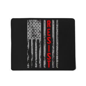 Resist Retro USA Flag The Resistance Anti Trump Mousepad