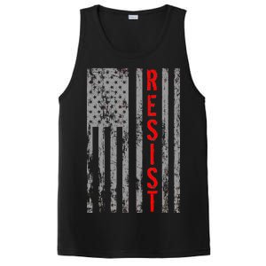 Resist Retro USA Flag The Resistance Anti Trump PosiCharge Competitor Tank