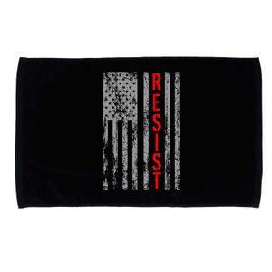 Resist Retro USA Flag The Resistance Anti Trump Microfiber Hand Towel