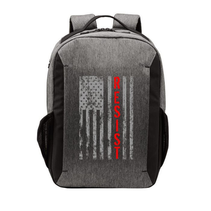 Resist Retro USA Flag The Resistance Anti Trump Vector Backpack