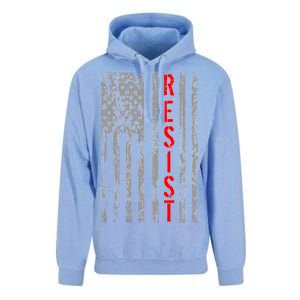 Resist Retro USA Flag The Resistance Anti Trump Unisex Surf Hoodie