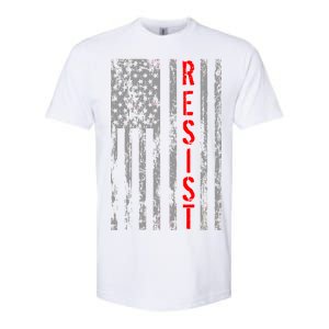 Resist Retro USA Flag The Resistance Anti Trump Softstyle CVC T-Shirt