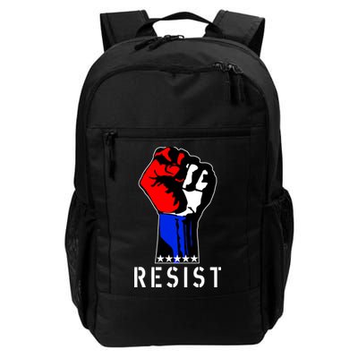 Resist Revolution Fight USA Stars Flag Fist Anti Trump Backpack