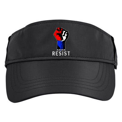 Resist Revolution Fight USA Stars Flag Fist Anti Trump Adult Drive Performance Visor