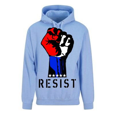 Resist Revolution Fight USA Stars Flag Fist Anti Trump Unisex Surf Hoodie